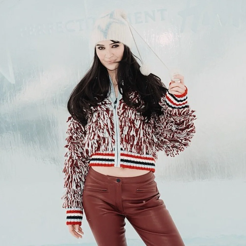 Perfect Moment x H&M BOUCLÉ-Knit Wool Cardigan Large